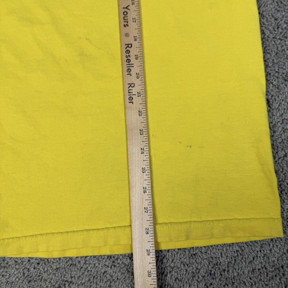VTG Volcom Shirt Mens L Yellow Stone Logo Skateboarding Neck Cotton Regular Fit - Picture 12 of 15